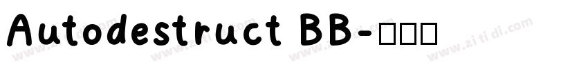Autodestruct BB字体转换